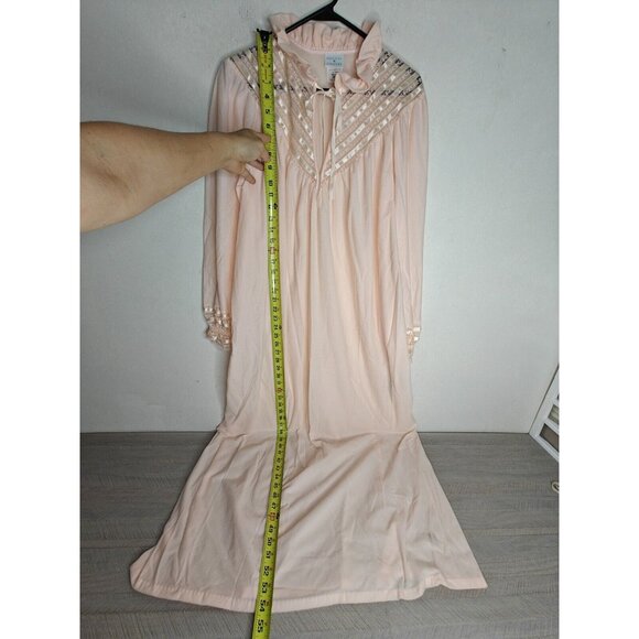 Vtg Gilligan O'Malley Cottagecore M Princess Ruffle Nightgown Prairie Trad NEW - Picture 5 of 11